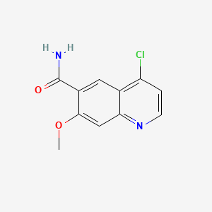 4-chloro-7-Methoxyquinoline-6-carboxaMide structure, CAS 417721-36-9