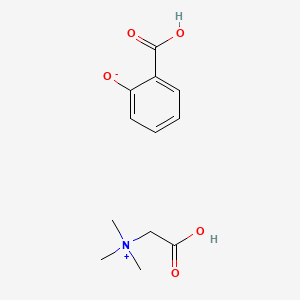 Carboxymethyl)trimethylammonium salicylate structure, CAS 17671-53-3