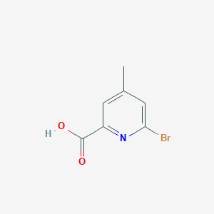 6-BROMO-4-METHYL-PYRIDINE-2-CARBOXYLICACID structure, CAS 1060804-72-9