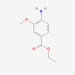 Ethyl 4-amino-3-methoxybenzoate structure, CAS 73368-41-9