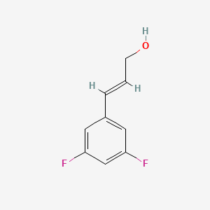 3-(3,5-Difluorophenyl)propenol structure, CAS 405937-98-6