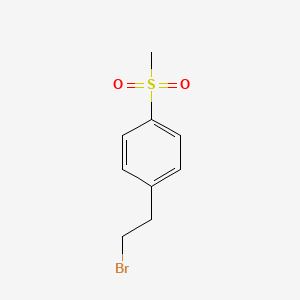 1-(2-Bromo-Ethyl)-4-Methanesulfonyl-Benzene structure, CAS 214614-62-7