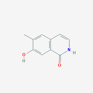 1(2H)-Isoquinolinone,7-hydroxy-6-methyl-(9CI) structure, CAS 74919-41-8