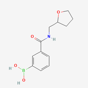 3-((Tetrahydrofuran-2-yl)methylcarbamoyl)phenylboronic acid structure, CAS 1218790-83-0