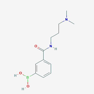 Boronic acid, B-[3-[[[3-(dimethylamino)propyl]amino]carbonyl]phenyl]- structure, CAS 937720-40-6