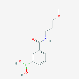 3-(3-Methoxypropylcarbamoyl)phenylboronic acid structure, CAS 957061-22-2