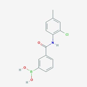 3-(2-Chloro-4-methylphenylcarbamoyl)phenylboronic acid structure, CAS 957060-97-8