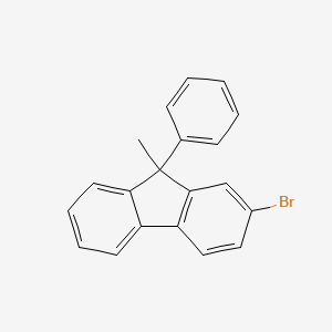 2-bromo-9-methyl-9-phenyl-9H-fluorene structure, CAS 1548450-68-5