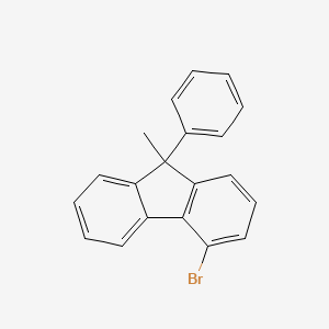 4-bromo-9-methyl-9-phenyl-9H-fluorene structure, CAS 1548450-59-4