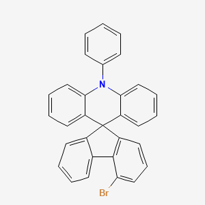4'-bromo-10-phenyl-10H-spiro[acridine-9,9'-fluorene] structure, CAS 1598410-12-8