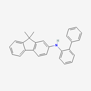 N-[1,1'-Biphenyl]-2-yl-9,9-dimethyl-9H-fluoren-2-amine structure, CAS 1198395-24-2