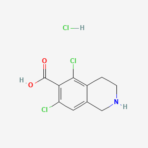 6-Isoquinolinecarboxylic Acid, 5,7-dichloro-1,2,3,4-tetrahydro,Hydrochloride structure, CAS 1289646-93-0