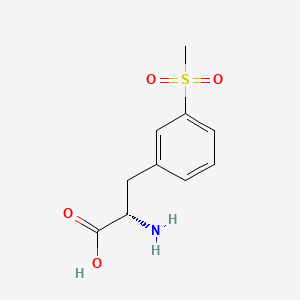 (S)-2-Amino-3-(3-(Methylsulfonyl)Phenyl)Propanoic Acid structure, CAS 1270093-99-6