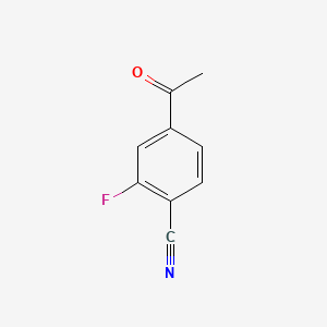 4-Acetyl-2-Fluorobenzonitrile structure, CAS 214760-18-6
