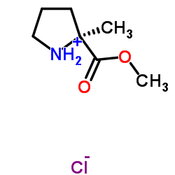 L-Proline, 2-methyl-methyl ester hydrochloride structure, CAS 220060-08-2
