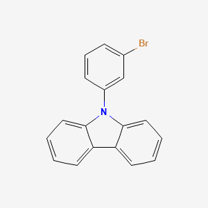 9-(3-bromophenyl)carbazole structure, CAS 185112-61-2