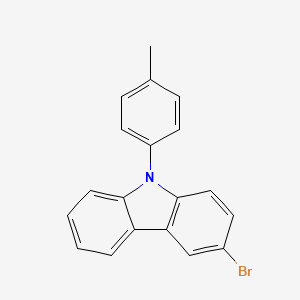 3-Bromo-9-p-tolyl-9H-carbazole structure, CAS 731016-44-7