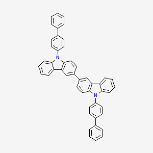 9,9'-Bis([1,1'-biphenyl]-4-yl)-3,3'-bi-9H-carbazole structure, CAS 57102-51-9