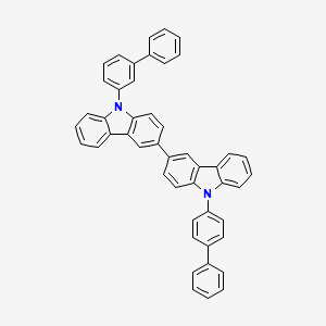 9-[1,1'-Biphenyl]-3-yl-9'-[1,1'-biphenyl]-4-yl-3,3'-bi-9H-carbazole structure, CAS 1643479-47-3