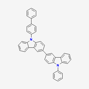 9-[1,1'-Biphenyl]-4-yl-9'-phenyl-3,3'-bi-9H-carbazole structure, CAS 1454567-05-5