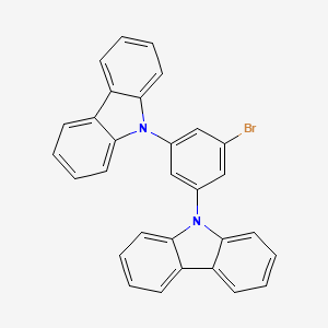 9,9'-(5-bromo-1,3-phenylene)bis(9H-carbazole) structure, CAS 750573-24-1