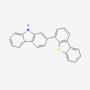 2-(DIBENZOTHIOPHEN-4-yl)CARBAZOL structure, CAS 1922121-94-5