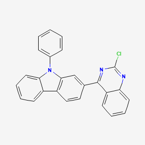 2-(2-chloro-4-quinazolinyl)-9-phenyl-9H-Carbazole structure, CAS 1616499-37-6