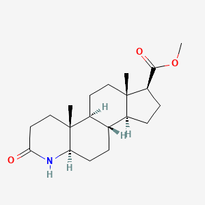 METHYL 4-AZA-5ALPHA-ANDROSTA-3-ONE-17BETA-CARBOXYLATE structure, CAS 73671-92-8