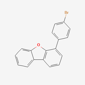 4-(4-broMo-phenyl)-dibenzofuran structure, CAS 955959-84-9