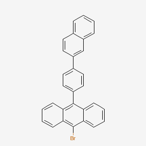 9-broMo-10-[4-(2-naphthalenyl)phenyl]Anthracene structure, CAS 866611-29-2