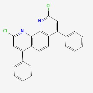 1,10-Phenanthroline, 2,9-dichloro-4,7-diphenyl- structure, CAS 1229012-68-3