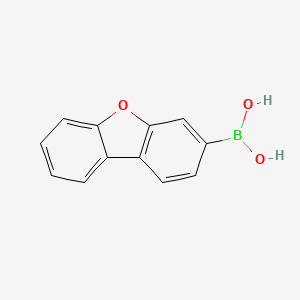 dibenzo[b,d]furan-3-ylboronic acid structure, CAS 395087-89-5