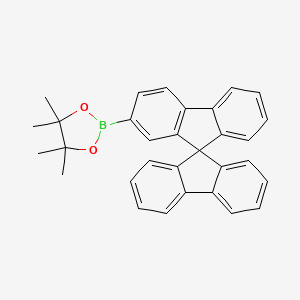 9,9-Spirodifluorene-2-Boronic acid pinacol ester structure, CAS 884336-44-1