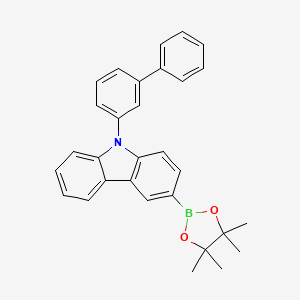 9-(Biphenyl-3-yl)-3-(4,4,5,5-tetraMethyl-1,3,2-dioxaborolan-2-yl)-9H-carbazole structure, CAS 1533406-38-0