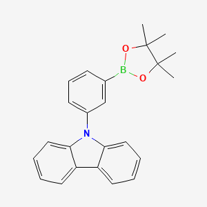 3-(carbazole-9H)Phenyl)Pinacol ester structure, CAS 870119-58-7