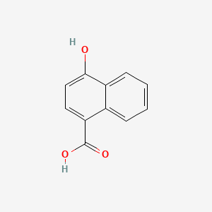 4-hydroxy naphthalene-1-carboxylic acid structure, CAS 7474-97-7