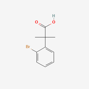 2-(2-Bromophenyl)-2-methylpropanoic acid structure, CAS 113948-00-8