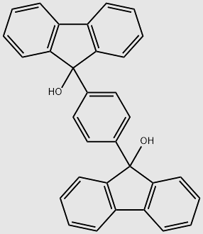 1,4-Bis(9-hydroxyfluoren-9-yl)benzene structure, CAS 240813-23-4