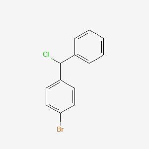 1-Bromo-4-(chloro-phenylmethyl)benzene structure, CAS 13391-38-3
