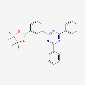 2,4-Diphenyl-6-[3-(4,4,5,5-tetramethyl-1,3,2-dioxaborolan-2-yl)phenyl]-1,3,5-triazine structure, CAS 1269508-31-7
