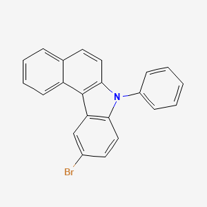 10-Bromo-7-phenyl-7H-benzo[c]carbazole structure, CAS 1210469-11-6
