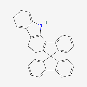 Spiro[9H-fluorene-9,7'(12'H)-indeno[1,2-a]carbazole] structure, CAS 1615703-28-0