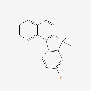 9-Bromo-7,7-dimethyl-7H-benzo[c]fluorene structure, CAS 1198396-46-1