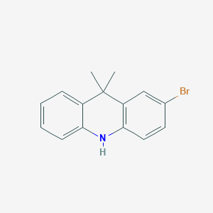 2-bromo-9,9-dimethyl-9,10-dihydroacridine structure, CAS 1443680-94-1