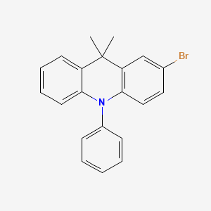 2-Bromo-9,10-dihydro-9,9-dimethyl-10-phenylacridine structure, CAS 1319720-64-3
