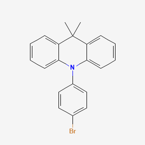 10-(4-Bromo-phenyl)-9,9-dimethyl-9,10-dihydro-acridine structure, CAS 1342892-15-2