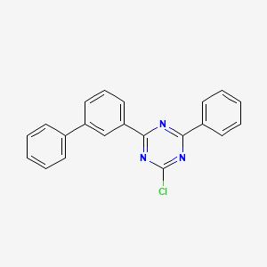 2-chloro-4-(biphenyl-3-yl)-6-phenyl-1,3,5-triazine structure, CAS 1689576-03-1