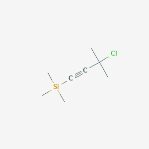 (3-chloro-3-methylbut-1-yn-1-yl) trimethylsilane structure, CAS 18387-63-8