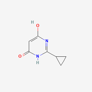 2-Cyclopropylpyrimidine-4,6-diol structure, CAS 7024-58-0