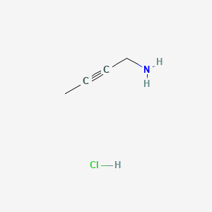 but-2-yn-1-amine hydrochloride structure, CAS 50329-23-2